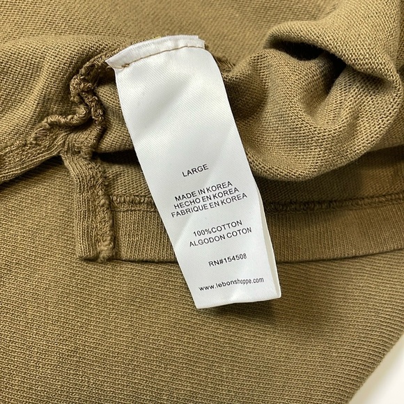 Le Bon Shoppe Naturalle Tee Sz L Organic Cotton Ballon Sleeves South Korea - Picture 6 of 16